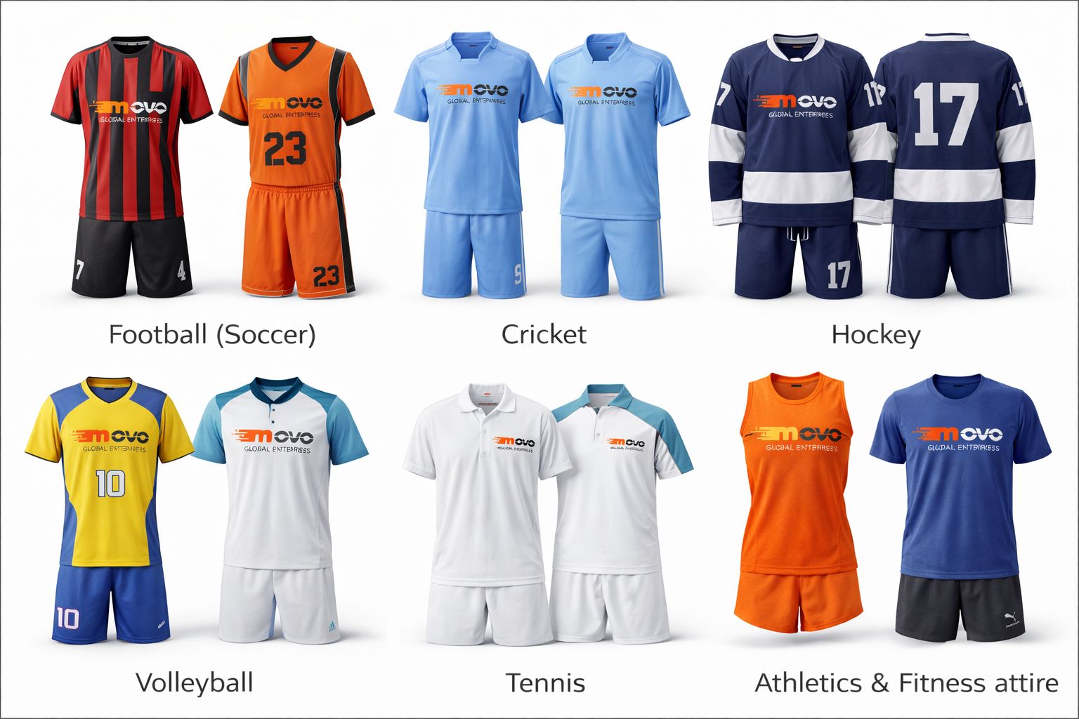 Sports Categories - Football, Cricket, Hockey, Volleyball, Tennis, Athletics