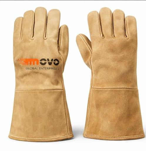 Tan Leather Welding Gloves